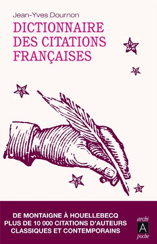 Beispielbild fr Dictionnaire des citations franaises zum Verkauf von medimops