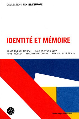 Stock image for Identit et Mmoire : Identity and Memory for sale by Stony Hill Books