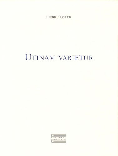 9782353401277: Utinam Varietur