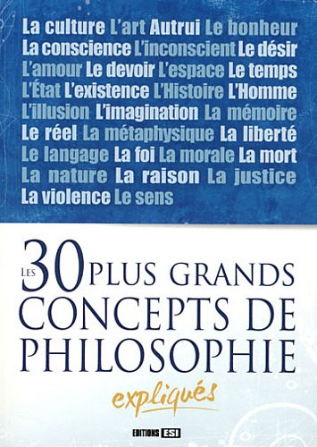 Beispielbild fr Les 30 plus grands concepts de philosophie expliqus zum Verkauf von Ammareal