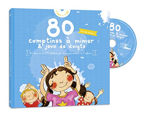 Beispielbild fr 80 Comptines  mimer & jeux de doigts (1CD audio) zum Verkauf von medimops