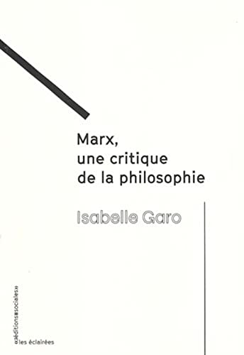 Beispielbild fr Marx, une critique de la philosophie zum Verkauf von Gallix