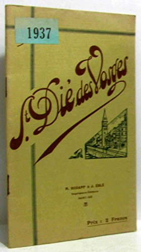 Beispielbild fr Saint-Di des Vosges zum Verkauf von Ammareal