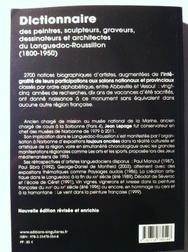 9782354780548: Dictionnaire des peintres, sculpteurs, graveurs, dessinateurs et architectes du Languedoc-Roussillon, 1800-1950 (DICOS ART, LANG)