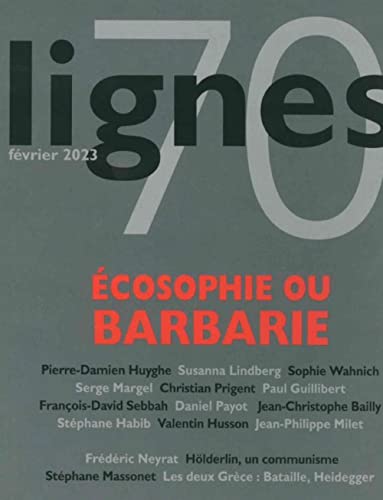 9782355262128: Revue Lignes N70: cosophie ou barbarie