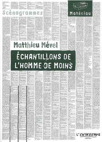 Stock image for Echantillons de l'homme de moins for sale by Librairie Th  la page