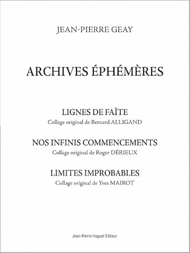 Imagen de archivo de Archives phmres (French Edition) a la venta por Gallix