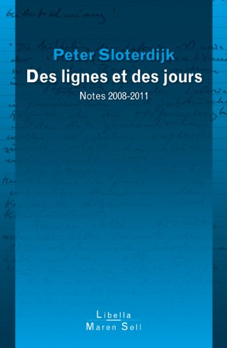 Beispielbild fr Les lignes et les jours [Paperback] Peter Sloterdijk and Olivier Mannoni zum Verkauf von LIVREAUTRESORSAS