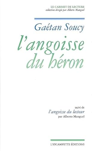 Beispielbild fr L'angoisse du hron : Suivi de L'angoisse du lecteur zum Verkauf von Ammareal