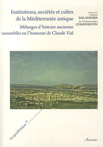 9782356130952: Institutions socits et cultes de la mditerrane antique