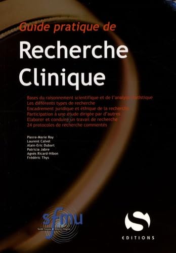 Beispielbild fr Guide Pratique De Recherche Clinique zum Verkauf von RECYCLIVRE