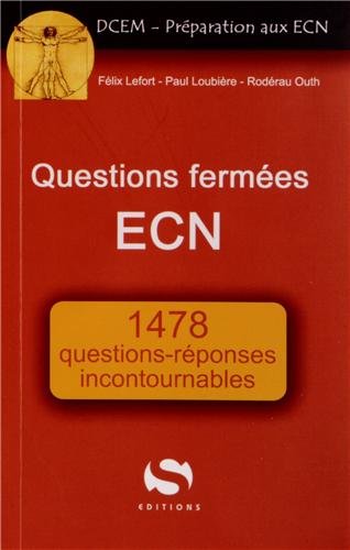 Imagen de archivo de Questions fermes ECN 1478 rponses incontournables a la venta por Ammareal