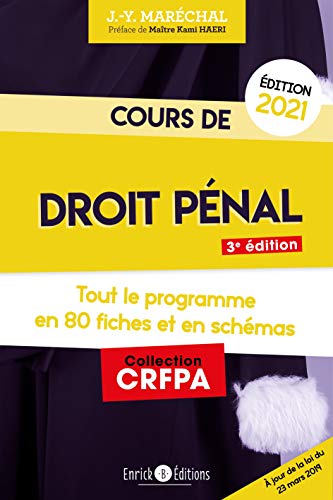 Beispielbild fr Cours de droit pnal (2021) zum Verkauf von Ammareal