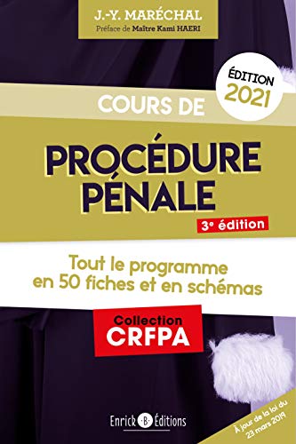 Beispielbild fr Cours de procdure pnale (2021) zum Verkauf von Ammareal