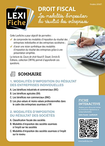 Stock image for Droit fiscal: Les modalits d'imposition du rsultat des entreprises for sale by medimops