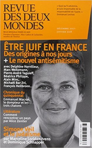 Stock image for Revue des deux mondes dec/jan 2018: Les juifs et la France - Simone Veil for sale by Ammareal