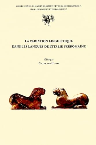 9782356680211: La variation linguistique dans les langues de l'Italie prromaine