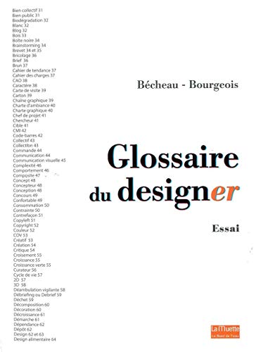 9782356872555: Glossaire du designer: Essai