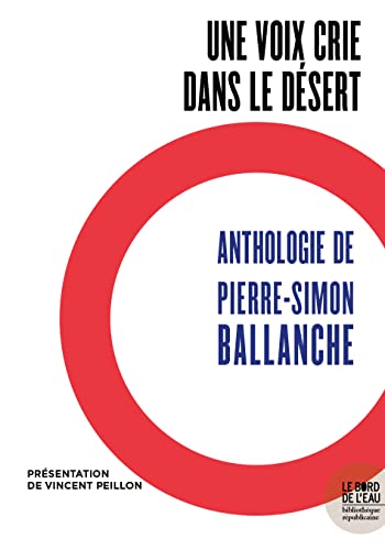 Stock image for Anthologie de Pierre-Simon Ballanche, Philosophe romantique for sale by Ammareal