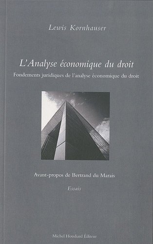 Stock image for Analyse economique du droit Fondements juridiques de l'analyse for sale by Librairie La Canopee. Inc.