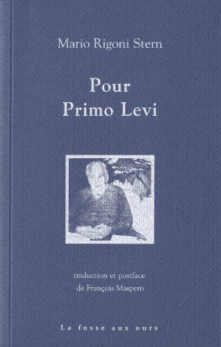 Stock image for Pour Primo Levi for sale by Ammareal