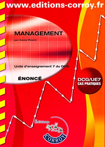 Imagen de archivo de Management nonc - Unit d'enseignement 7 du DCG (Pochette) Xavier Picard a la venta por BIBLIO-NET