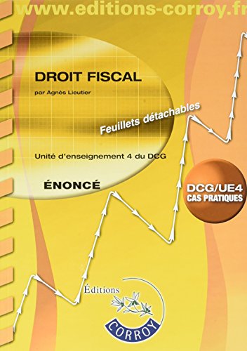 Imagen de archivo de Droit fiscal nonc: UE 4 du DCG a la venta por Ammareal