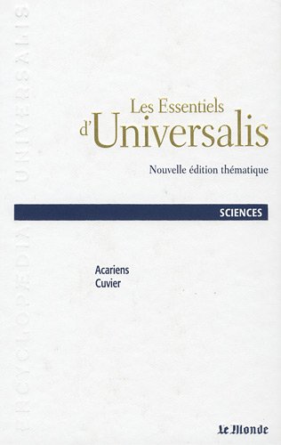 Stock image for Les Essentiels d'Universalis Volume 12 : Sciences Acariens-Cuvier for sale by medimops