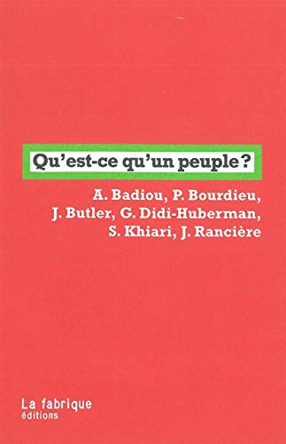 Beispielbild fr Qu'est-ce qu'un peuple ? zum Verkauf von Revaluation Books