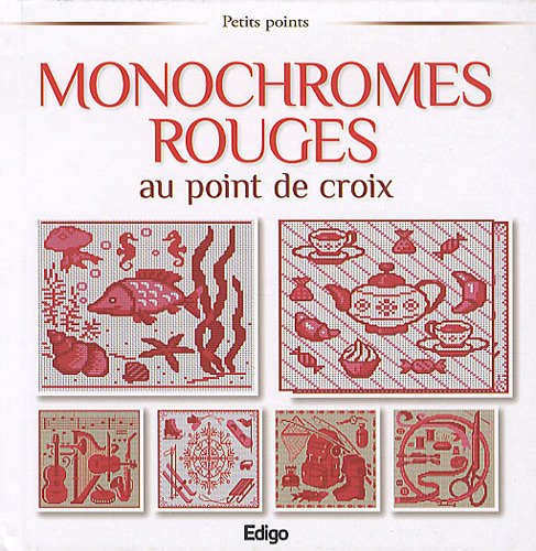 Beispielbild fr Monochromes rouges au point de croix zum Verkauf von medimops