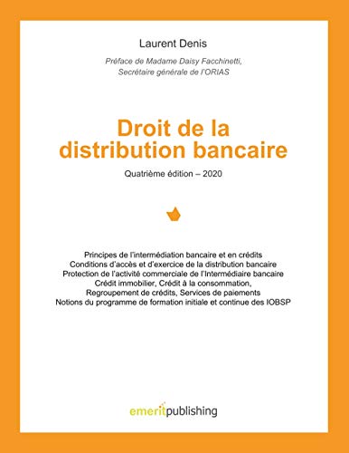 9782359400199: Droit de la distribution bancaire: Quatrime dition - 2020