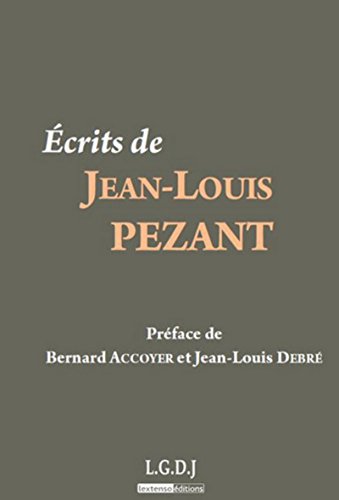 Stock image for Ecrits de Jean-Louis Pezant for sale by Revaluation Books