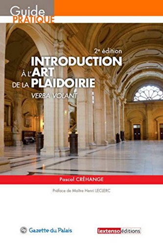 9782359710687: Introduction  l'art de la plaidoirie, 2me dition