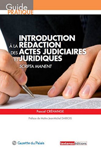 Stock image for Introduction  la rdaction des actes judiciaires for sale by Ammareal