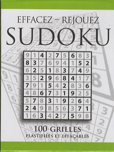 9782359900682: KIT SUDOKU: 100 grilles plastifies et effaables (Activits)