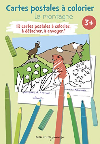 9782360091225: montagne - cartes a colorier: Cartes postales  colorier