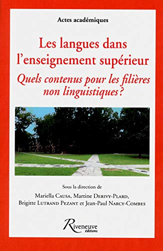 9782360131068: Les langues dans l'enseignement suprieur: Quels contenus pour les filires non linguistiques ?