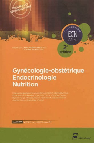 Beispielbild fr Gyncologie-obsttrique endocrinologie nutrition zum Verkauf von Ammareal