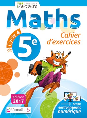 Stock image for Cahier d'Exercices Iparcours Maths Cycle 4 - 5e (2017) for sale by Ammareal