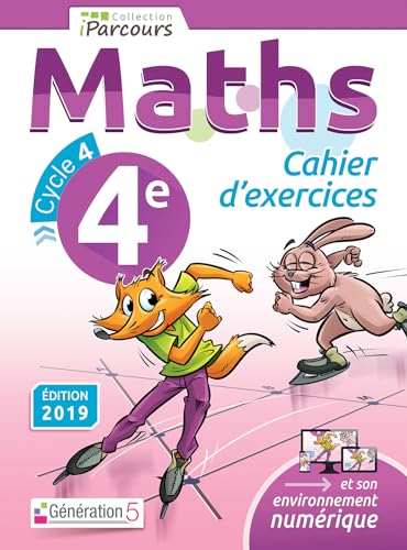 Stock image for Cahier d'Exercices iParcours Maths 4e (2019) for sale by Ammareal