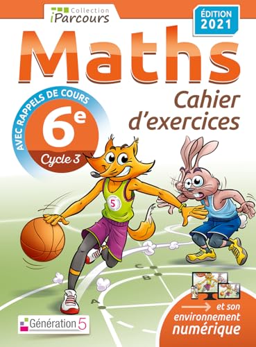 Stock image for Cahier d'exercices iParcours maths 6e (avec rappels de cours) dition 2021 for sale by Librairie La cabane aux bouquins