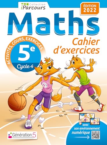 Stock image for Cahier d'exercices iParcours maths 5e avec cours (dition 2022) for sale by Librairie La cabane aux bouquins