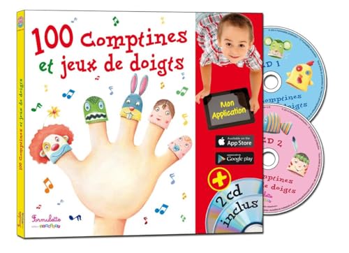 Beispielbild fr 100 comptines et jeux de doigts (2CD audio) zum Verkauf von Ammareal