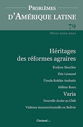 Beispielbild fr Hritages des rformes agraires (n.79 hiver 2010-2011) Institut Choiseul zum Verkauf von BIBLIO-NET