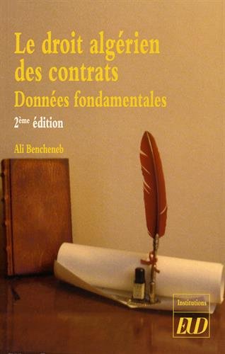 Beispielbild fr Le droit algerien des contrats Donnees fondamentales zum Verkauf von Librairie La Canopee. Inc.