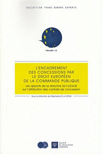 9782365170406: L'encadrement des concessions par le droit europen de la commande publique: Les apports de la directive 2014/23/UE sur l'attribution des contrats de concession: 10