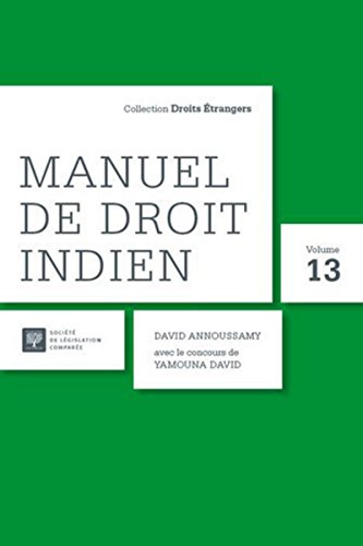 Stock image for MANUEL DE DROIT INDIEN for sale by Gallix