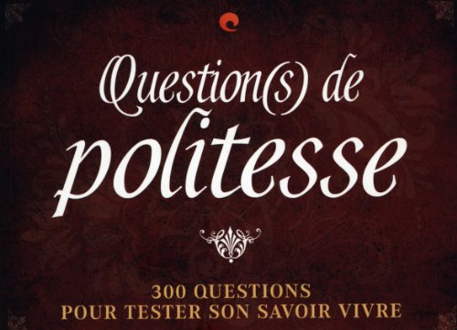 9782365320368: Question(s) de politesse