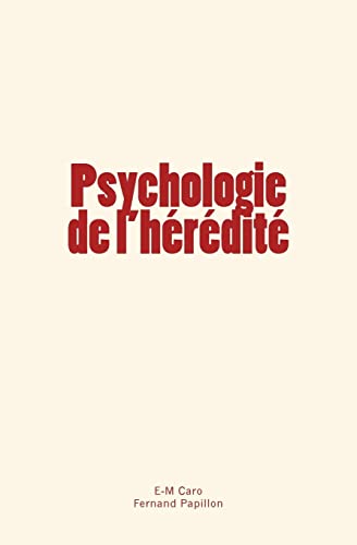 Imagen de archivo de Psychologie de l'hrdit (French Edition) a la venta por Lucky's Textbooks