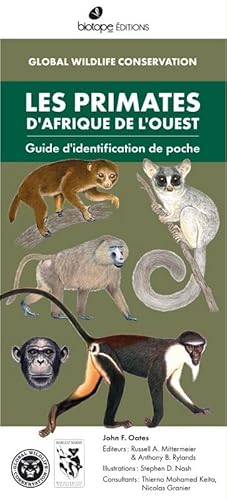 9782366622430: Les primates d'Afrique de l'Ouest: Guide d'identification de poche